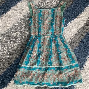 Blue Floral Anna Sui Dress